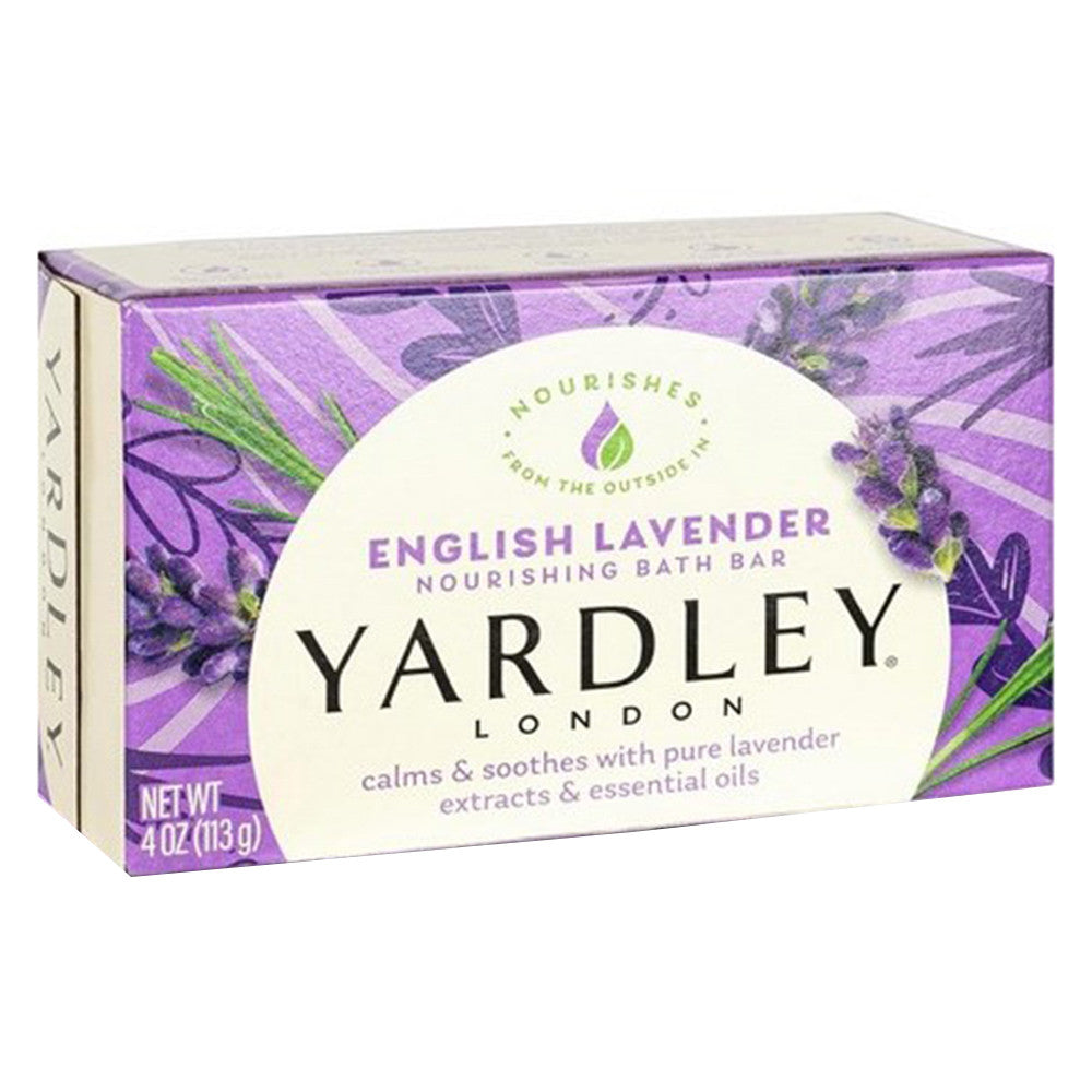 Yardley London Naturally Moisturizing Bar Soap,English Lavender, 4.00 Oz